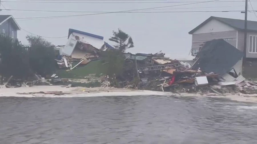 Homes torn apart by Fiona in Canada