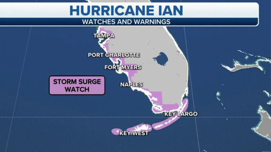 Storm Surge Watches for Florida's Gulf Coast