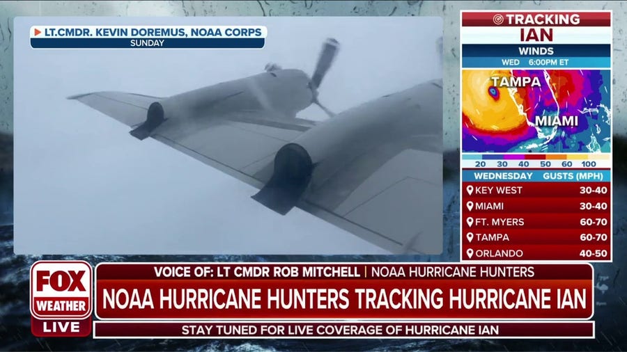 NOAA Hurricane Hunter provides an update from inside Hurricane Ian