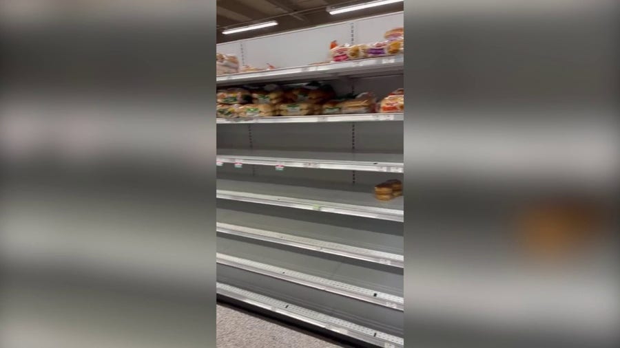 Empty shelves seen at Publix in Tampa as residents prepare for Hurricane Ian