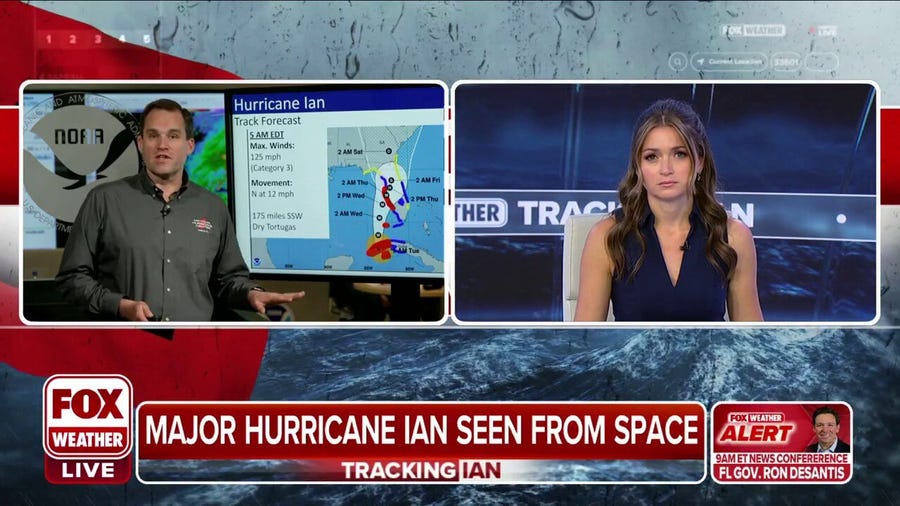  Hurricane Ian could reach Category 4 intensity as it moves offshore of Cuba