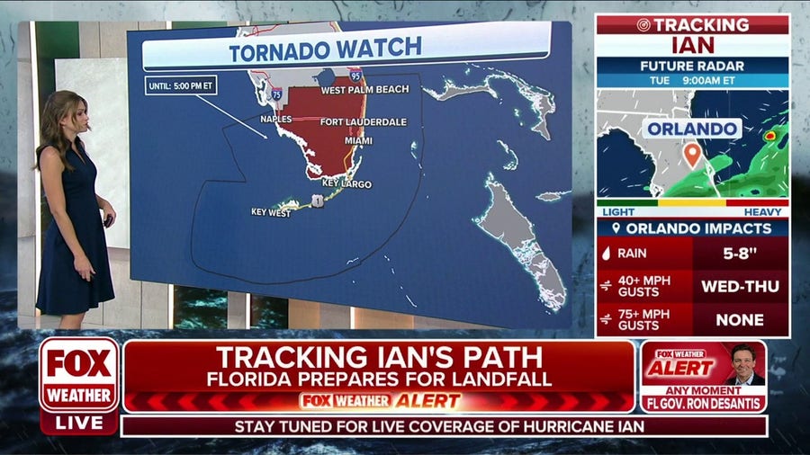 Hurricane Ian: Tornado Watch issued for parts of South Florida