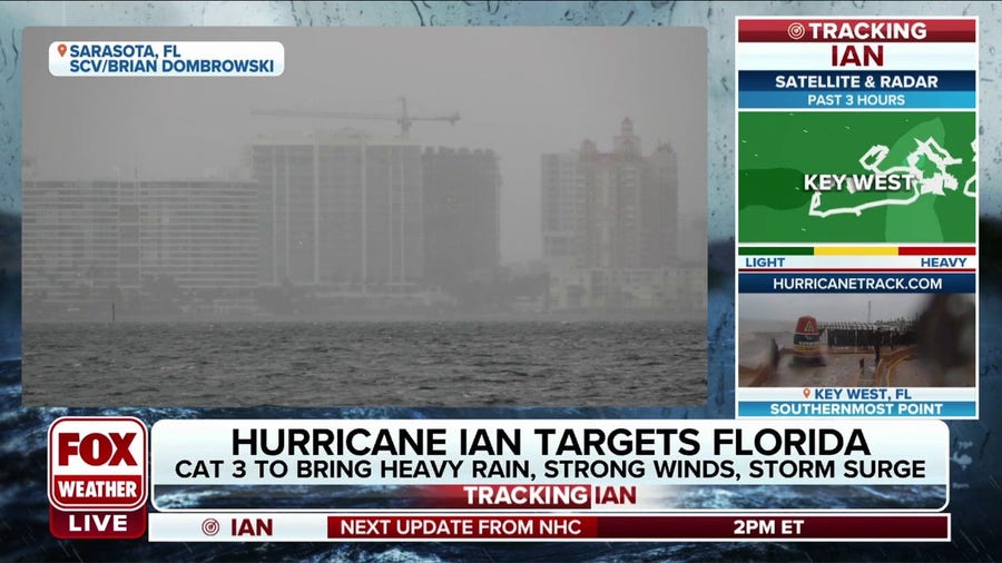 Final preparations underway in Sarasota, Florida as Hurricane Ian nears