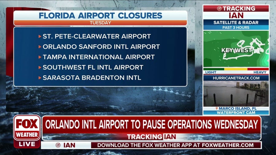 Ian closes Florida airports