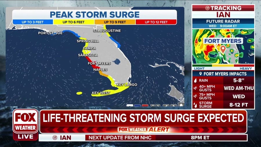 Parts of Florida may see more than 10 feet of storm surge 