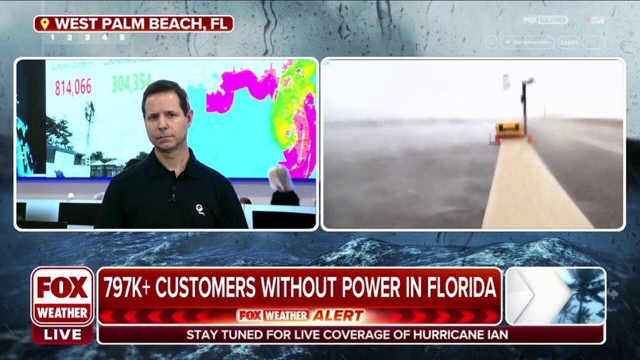 Power outages continue to climb as Hurricane Ian officially makes landfall
