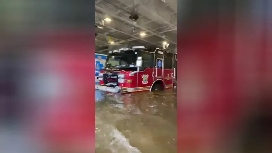 Naples Fire Rescue crews in hip-deep water