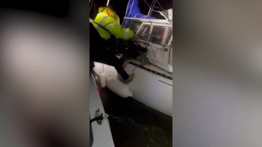 2 rescued from boat during rough waves in Northeast Florida