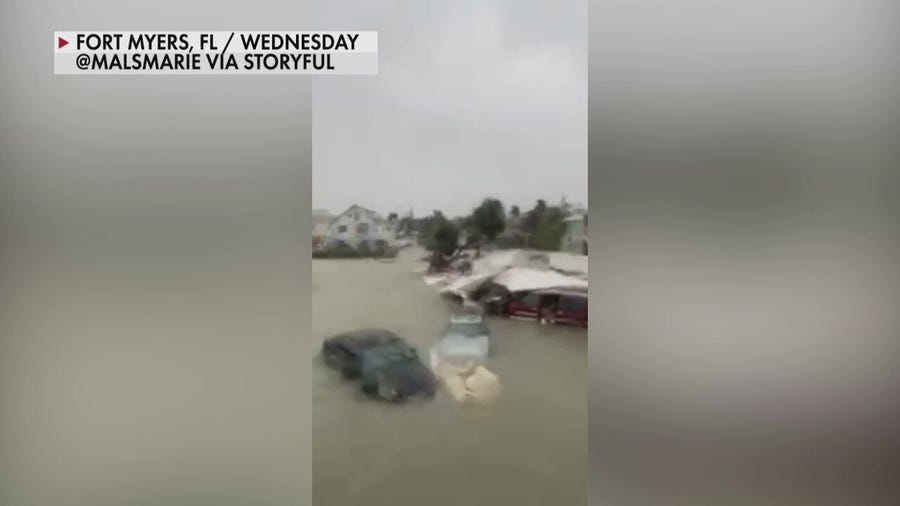 Cars submerged, floated away as Ian causes chaos in Fort Myers