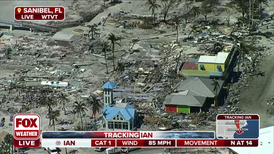 Aerial footage shows extent of damage in Sanibel, FL following Hurricane Ian