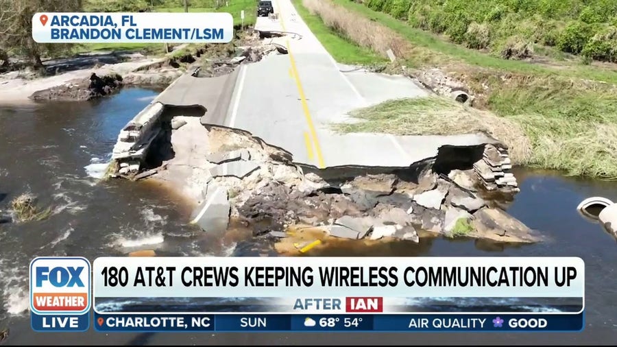 AT&T working to keep first responders connected while Hurricane Ian recovery efforts continue