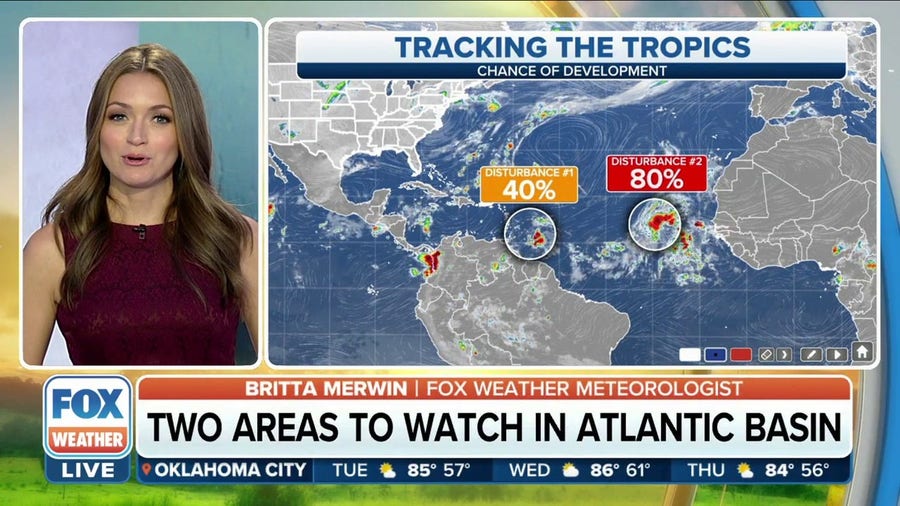 Two areas to watch in the Atlantic Basin that could develop