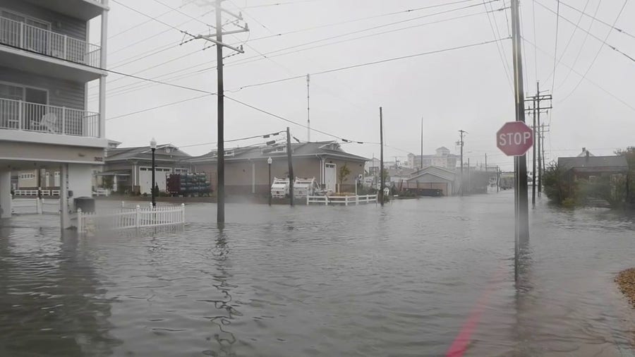 Ian's remnants cause flooding in Ocean City, Maryland
