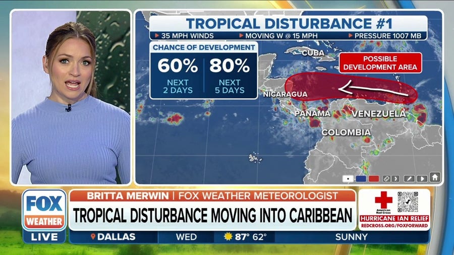 Hurricane Hunters investigating disturbance moving into Caribbean