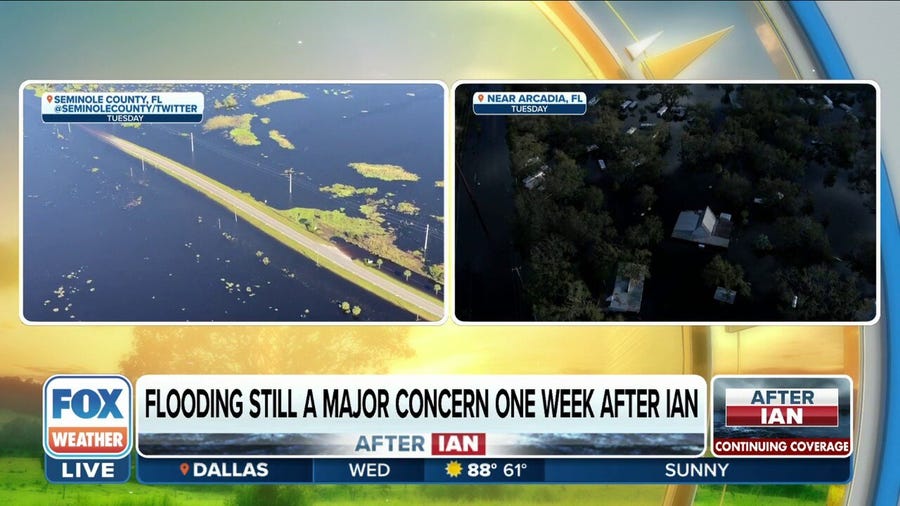 Flooding still a major concern in Florida one week after Ian
