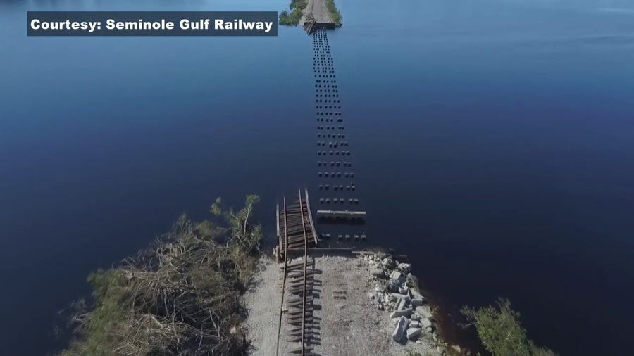 Major supply lines shut down in Southwest Florida after Hurricane Ian washes away railroad bridges