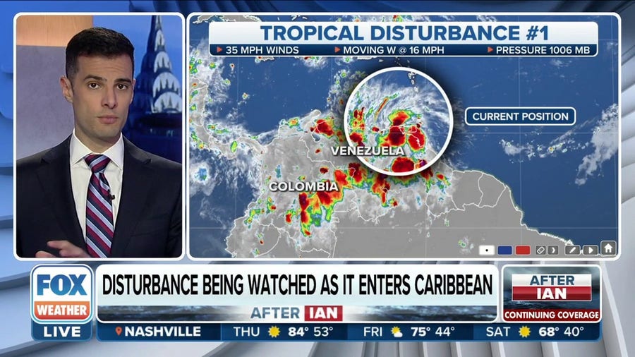 Disturbance expected to develop in southern Caribbean