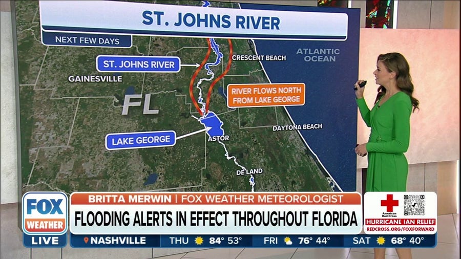 Flooding alerts in effect throughout Florida as river water levels rise
