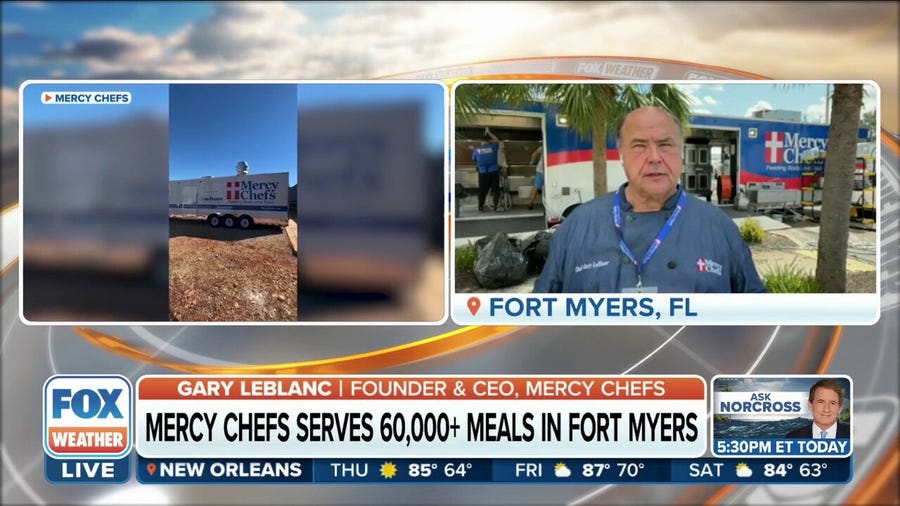 Mercy Chefs serve 60,000+ meals to those affected by Ian in Fort Myers
