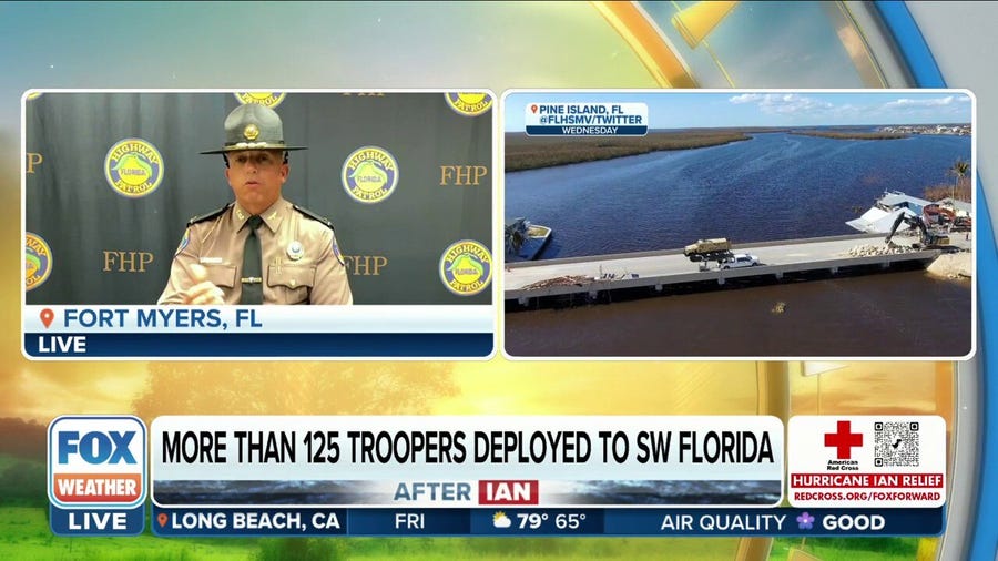 More than 125 Florida Highway Patrol troopers deployed to SW Florida post Hurricane Ian