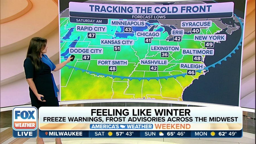 Feeling like winter: Freeze Warnings, Frost Advisories issued across the Midwest