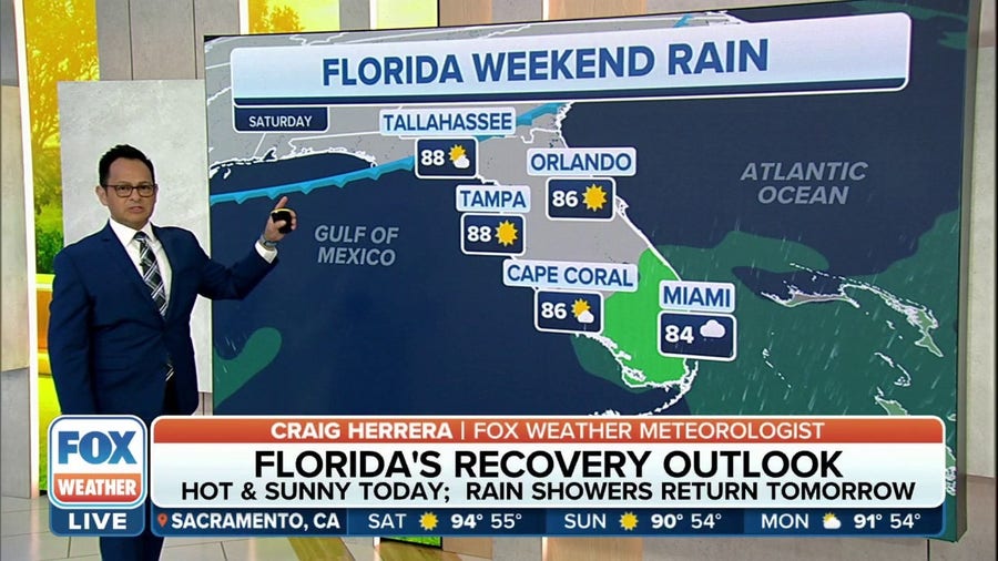 Rain showers return in Florida as Hurricane Ian recovery efforts continue