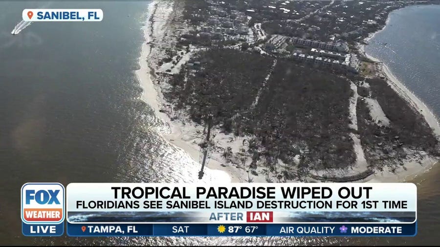 Sanibel Island residents see wiped-out tropical paradise for first time