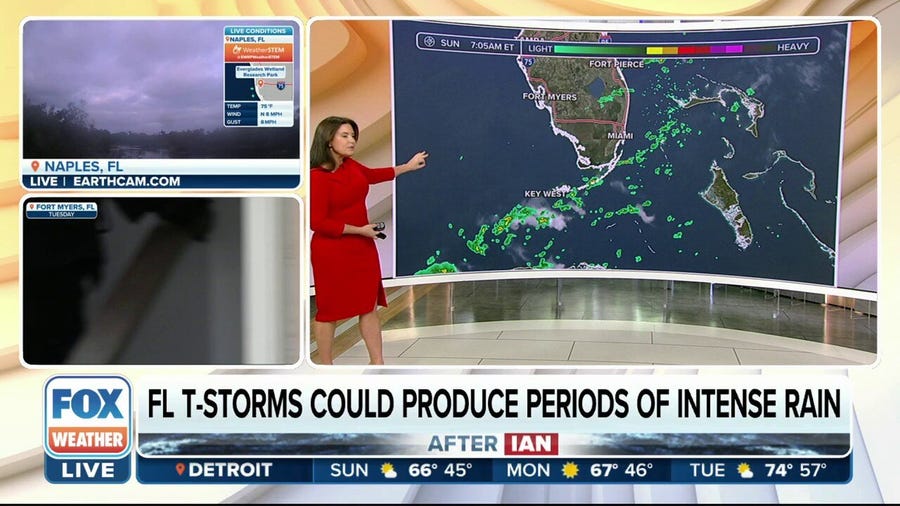 Thunderstorms, rain threaten Florida's recovery after Hurricane Ian