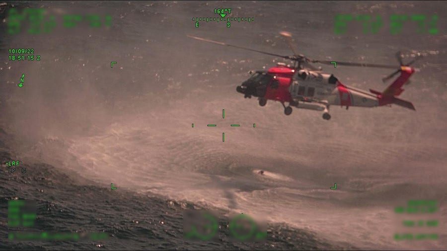 Coast Guard rescues 3 floating in Gulf of Mexico