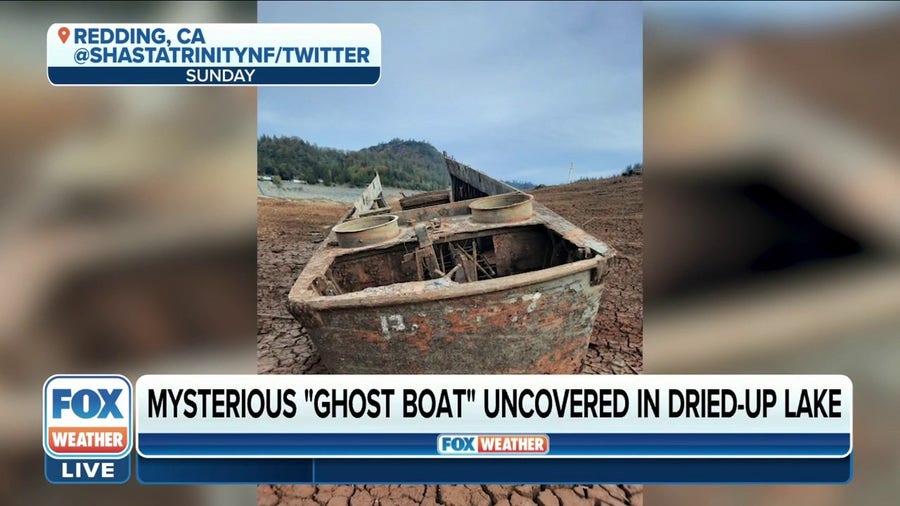 Mysterious ‘Ghost Boat’ uncovered by receding waters of California lake