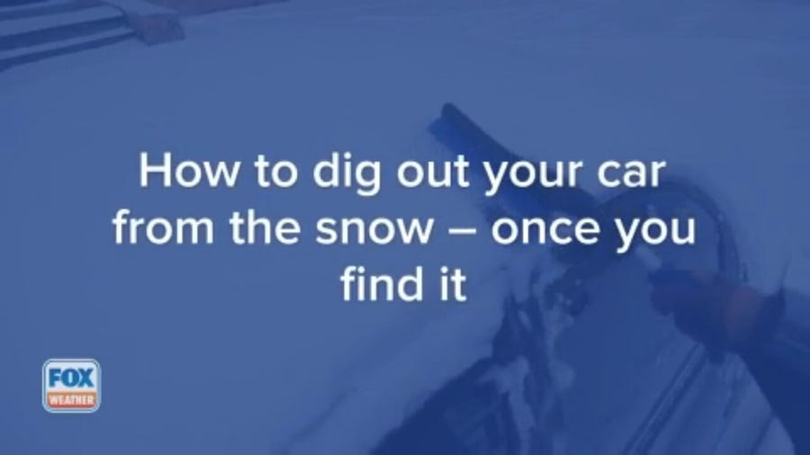 How to dig out your car from the snow – once you find it
