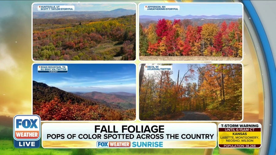 Fall foliage: Pops of color spotted across the country