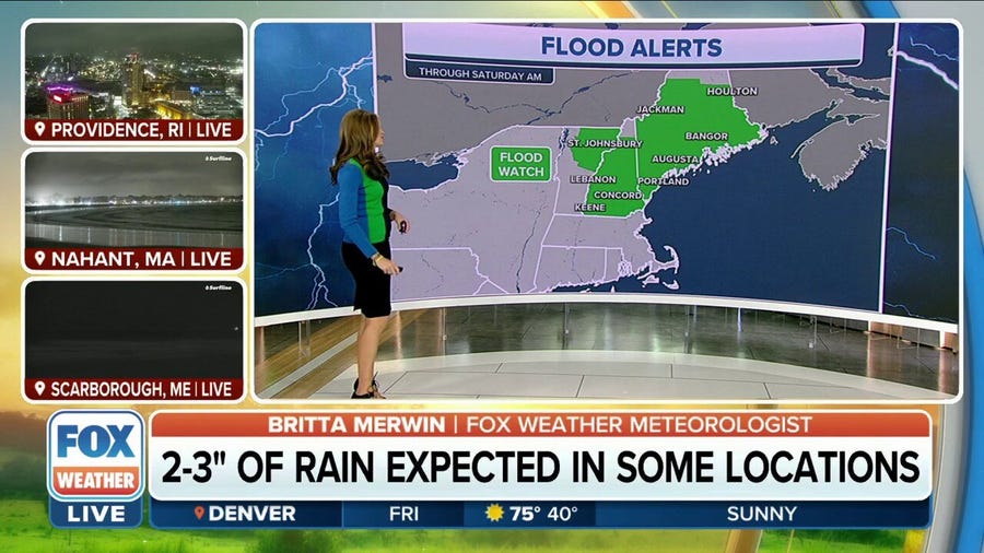 Heavy rain lingers along Eastern Seaboard through Friday