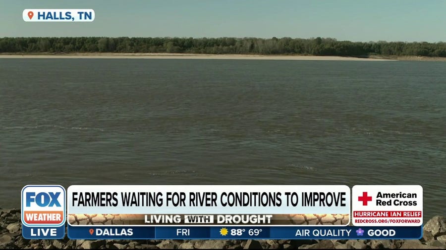 Mississippi River low water levels puts farmers on alert