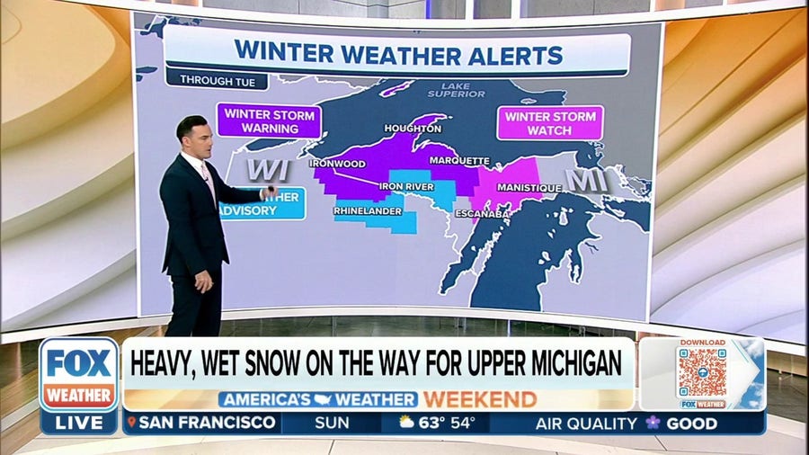 Winter Storm Warnings issued across Michigan's Upper Peninsula
