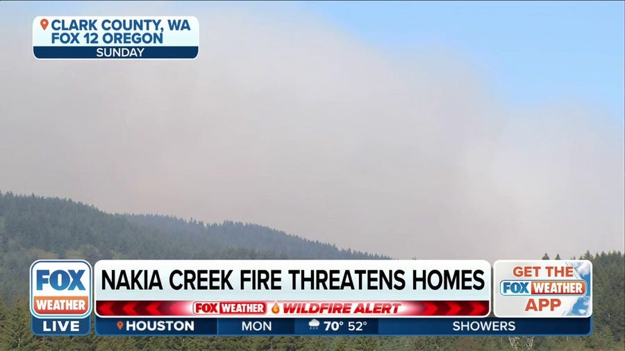 Nakia Creek Fire in Washington threatening homes, residents prepared to evacuate