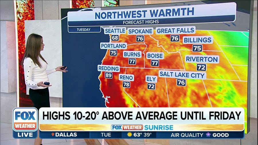 Heat, dry conditions persist in Pacific Northwest through rest of the week