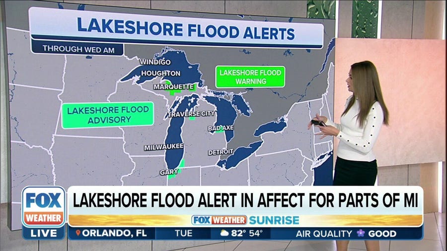 Lakeshore Flood Alerts in affect for parts of Michigan