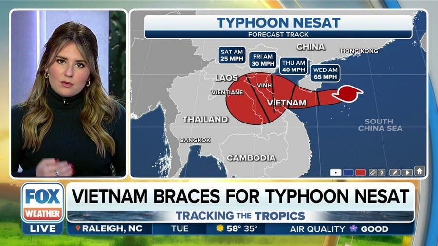 Vietnam coast braces for Typhoon Nesat