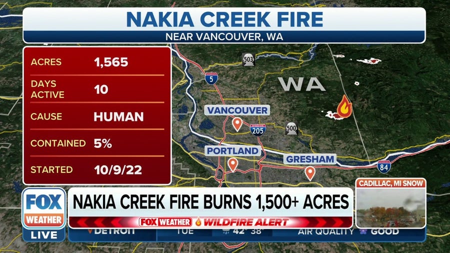 Nakia Creek Fire remains at 5% containment