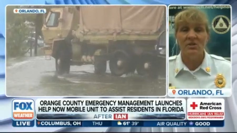 Orange County deploys mobile utility units to help residents impacted by Hurricane Ian