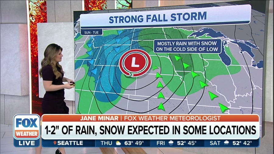 Strong fall storm could bring heavy rain, snow to northern Plains next week