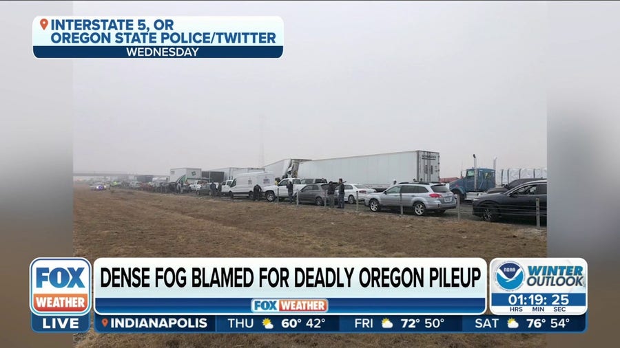 Thick fog blamed for deadly Oregon pileup; Interstate 5 now reopened