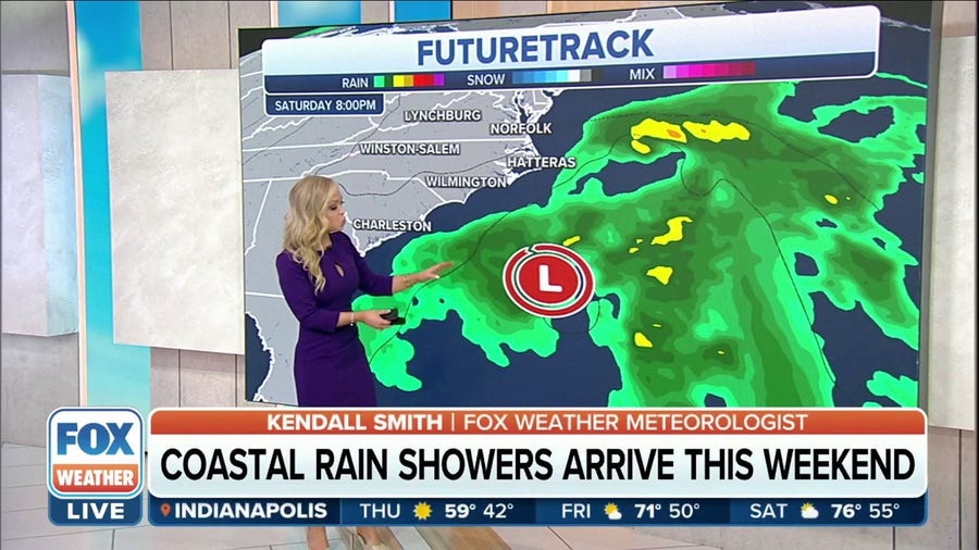 Coastal storm to impact Carolinas this weekend
