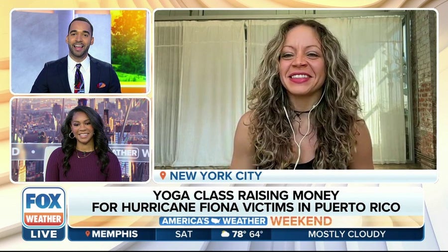 New York City yoga class raises money for Hurricane Fiona victims in Puerto Rico