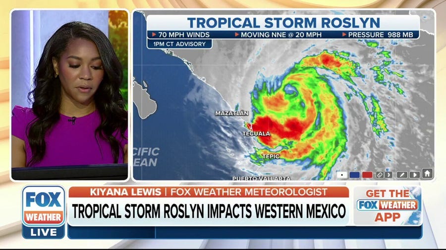 Roslyn downgraded to Tropical Storm