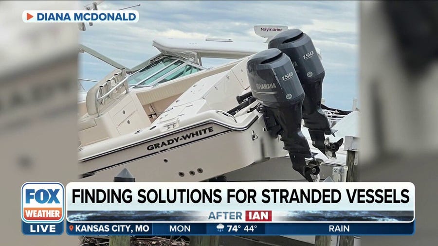 Stranded boats litter Florida towns in aftermath of Hurricane Ian