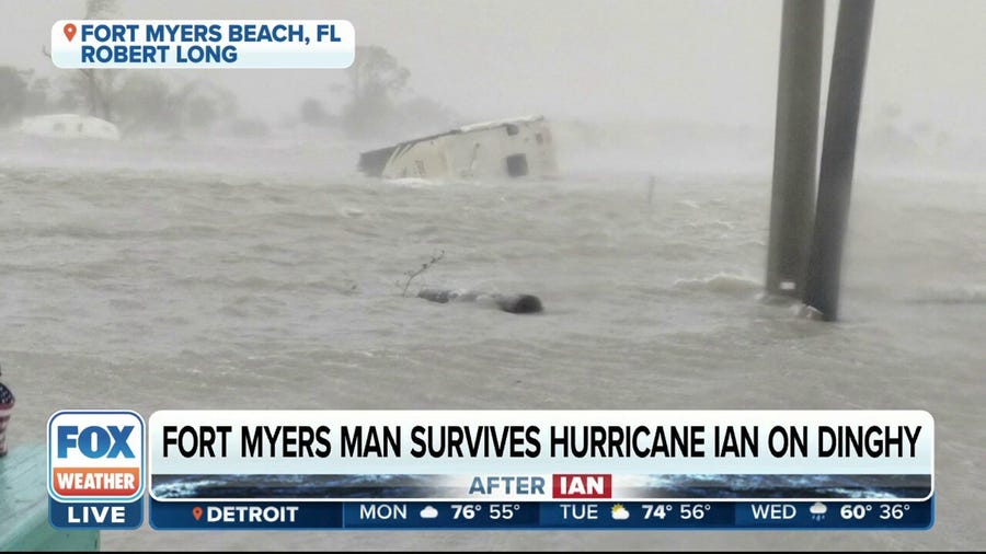 'You're your own first responder': Fort Myers man survives Hurricane Ian on dinghy