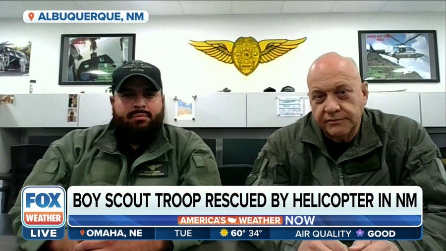 New Mexico first responders rescue stranded boy scouts after heavy rain