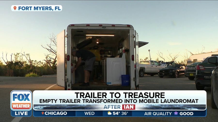 Florida business owner transforms food truck into free mobile laundromat